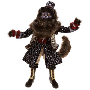STANDING BLACK CAT cm 60