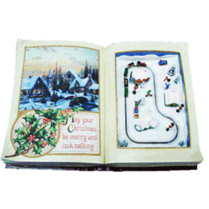 OPEN BOOK WITH ANIMATED VILLAGE