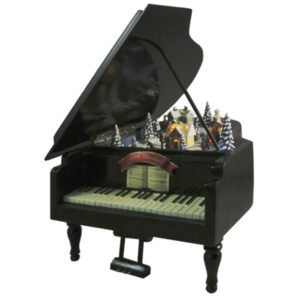 PIANO INSIDE SNOW SCENE
