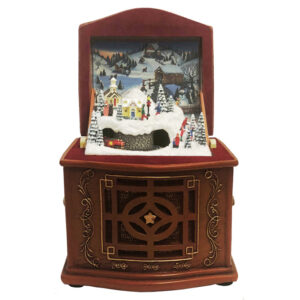 OPENABLE BOX INSIDE SNOW SCENE