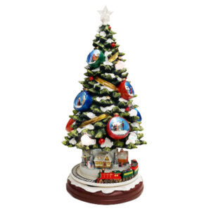 X'MAS TREE W/ROTATING TRAIN