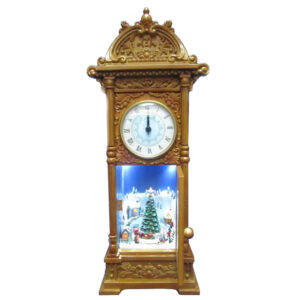 CLOCK INSIDE ROTATING TRAIN