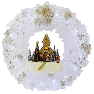 WREATH WITH CHURCH