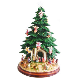 LIGHTED NATIVITY TREE
